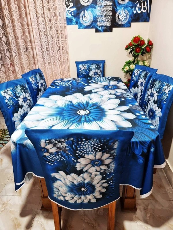 Premium 3d Print Dining Table cover Set