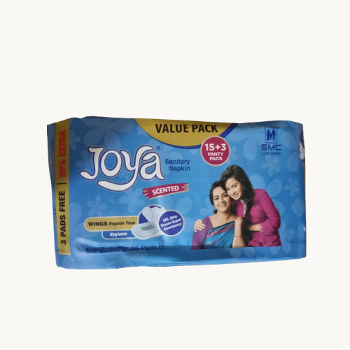 Joya Sanitary Napkin - Wings Regular 15+3=18Pads Pack