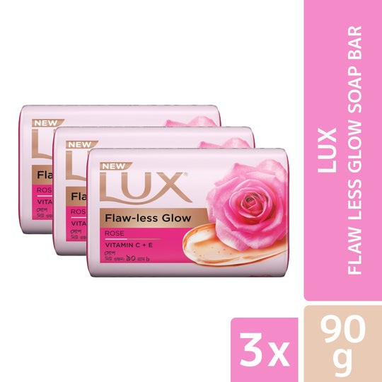 Lux Soap Bar Flaw Less Glow 90g(3 pcs)