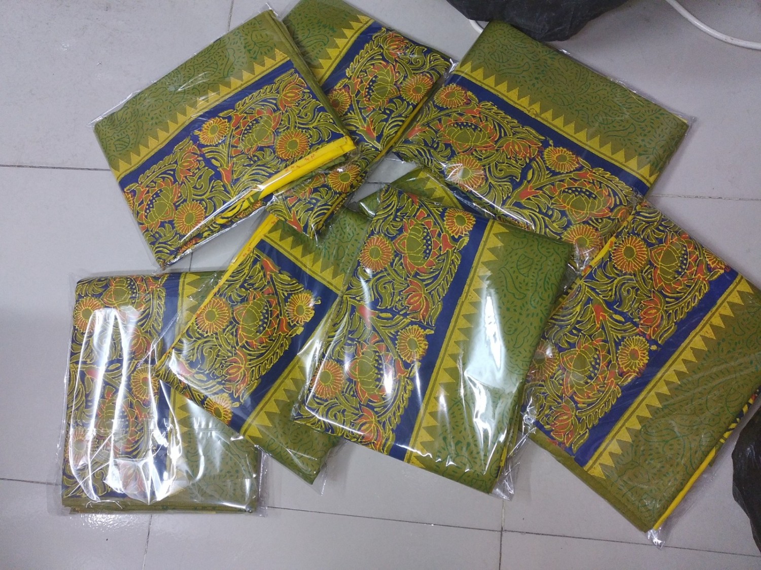 New Unstitched High Quality Cotton Block Print Three Piece For Women