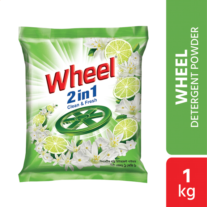 Wheel Washing Powder 2in1 Clean & Fresh 1kg