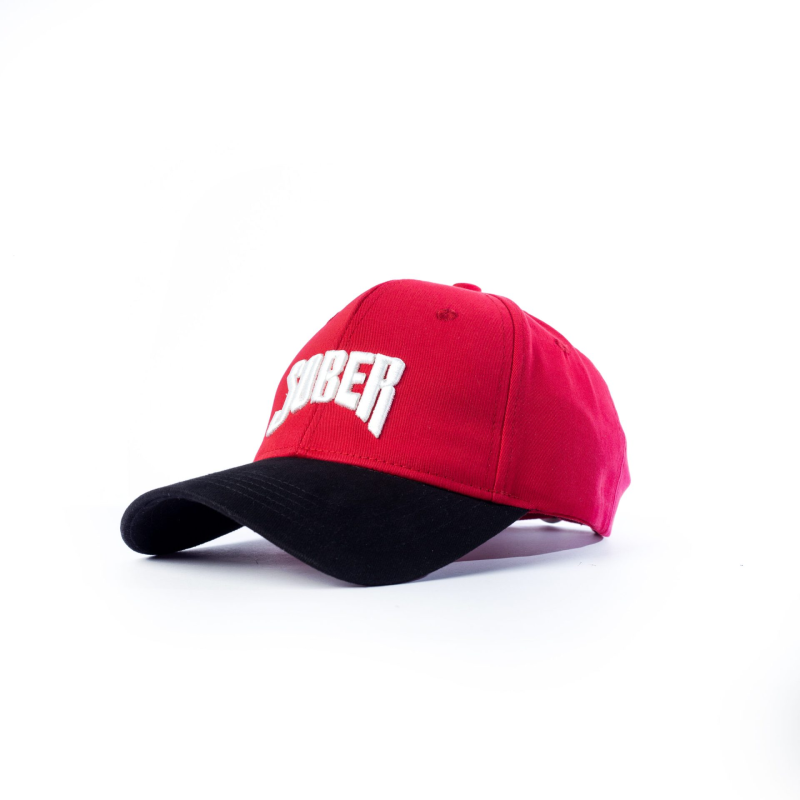 “SOBER” Red Cap – Ride Life’s Highs Fully Awake!